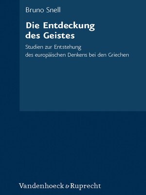 cover image of Die Entdeckung des Geistes